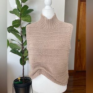 Chunky knit sweater vest